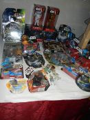 A good selection of Star Wars figures and cards, most as new on card and a Jigsaw puzzle (