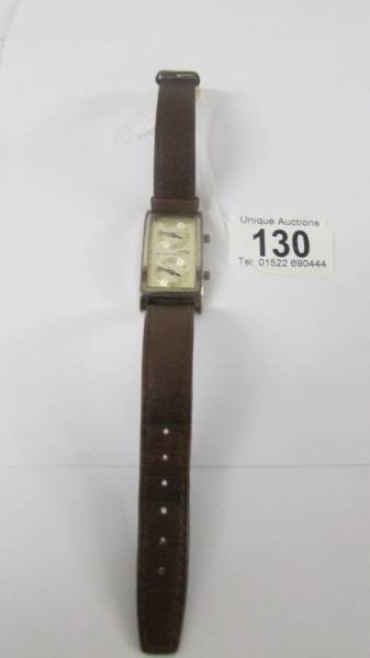 A British Airways two faced battery gent's wrist watch (possibly Concord).