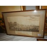 A framed and glazed engraving 'The Chain Pier, Brighton'. (collect only). 39 x 60 cm.