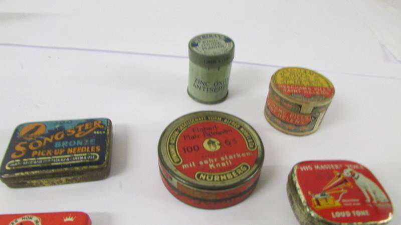 A quantity of gramaphone needles in tins, HMV, Columbia, Edison Bell etc., - Image 2 of 3