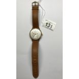 A Movado 18ct gold 1950's gent's wrist watch, fully serviced. Watch is genuine, there is no