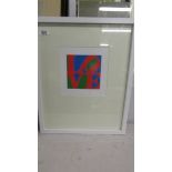 Robert Indiana (1928-2018) Print entitled 'Love' published in the Netherlands circa 1990s. Frame