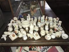 A good selction of crested china including Goss