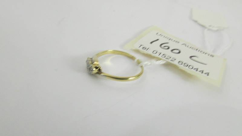 An 18ct gold and diamond ring, size O half. - Image 2 of 2