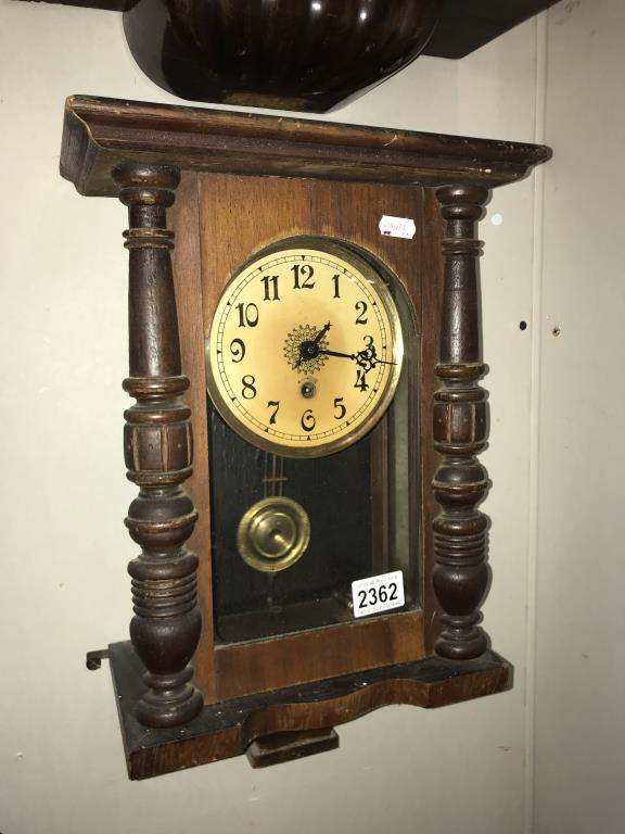 A small vienna wall clock Height 44cm