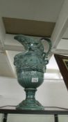 A tall Bacchanalia theme jug, a/f Height 54cm (chipped in places) Collect only.