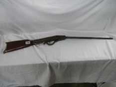 GEM 0.45 cal. 40" B/b mahogany stock, brass shoulder piece. COLLECT ONLY