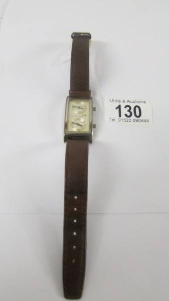 A British Airways two faced battery gent's wrist watch (possibly Concord). - Image 3 of 6