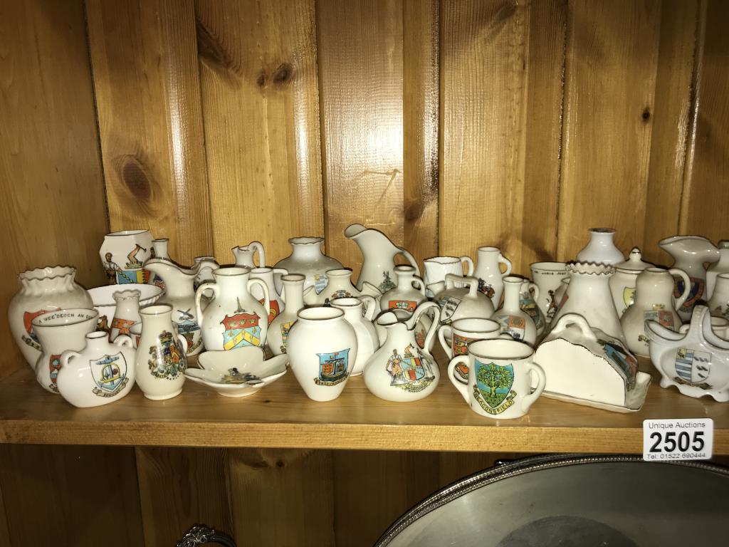 A quantity of crested china including some marked Goss - Image 2 of 3