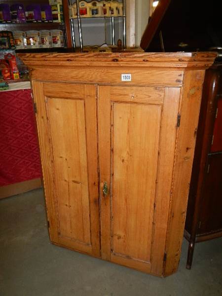An old pine four door cupboard. Collect only.