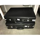 2 briefcases with combination locks