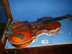 A very old violin, a/f.