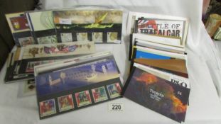 27 Royal Mail presentation packs including Harry Potter, Sherlock Holmes etc., and 28 postage