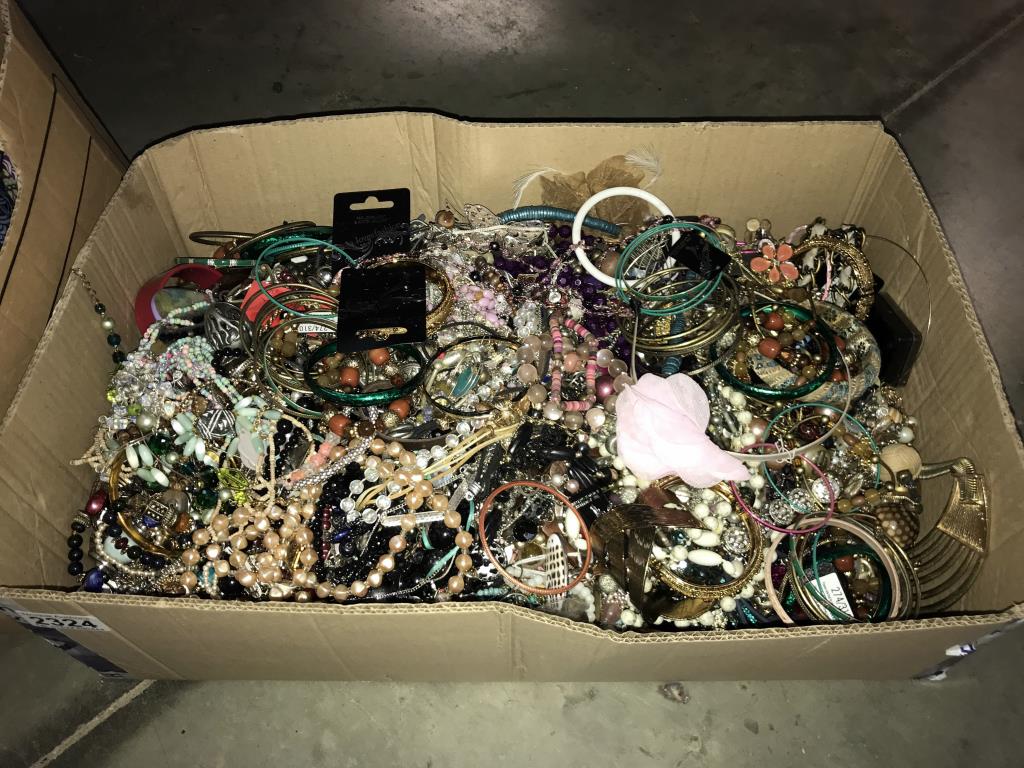2 large boxes of costume jewellery. COLLECT ONLY - Image 3 of 3