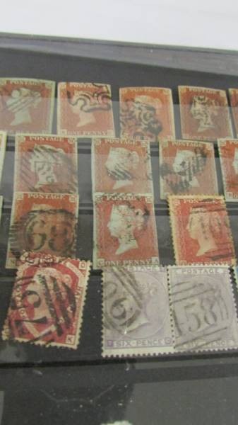 A Card of Victorian GB stamps including 2 four margin penny blacks. - Image 3 of 5