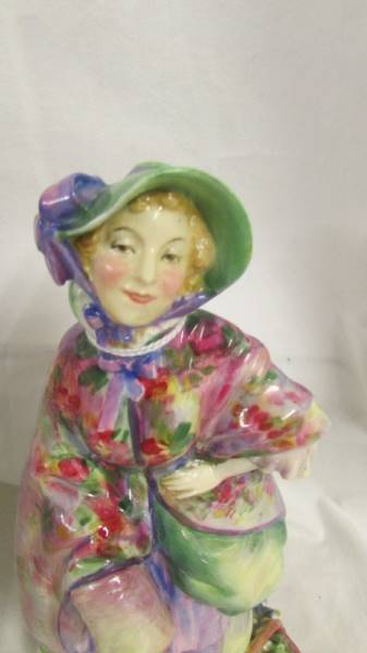 A Royal Doulton figurine, Dolly Varden, HN1514, Rd. No. 773348. Firing crack to rear of left foot - Image 2 of 3