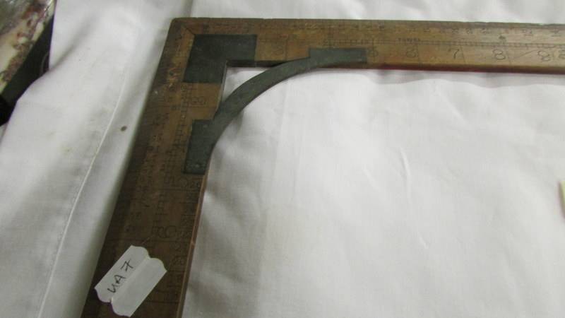 A vintage dressmakers ruler marked 'Driver's Rulework, Manchester' incorporating proportion waist - Image 2 of 5