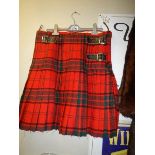 A tartan kilt. Wool by Morrison lawnmarket Edinburgh