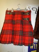 A tartan kilt. Wool by Morrison lawnmarket Edinburgh