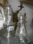 Two good quality silver plate sugar sifters.