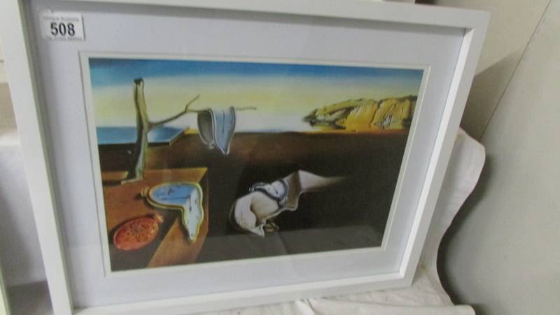 Salvador Dali (1904-1989) Surrealist print entitled ?Persistence of memory? (Melting Clocks)