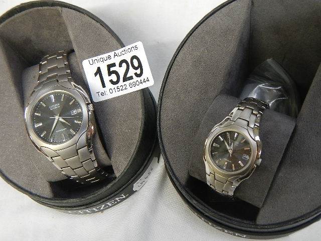 Two Citizen gent's wrist watches. - Image 2 of 2