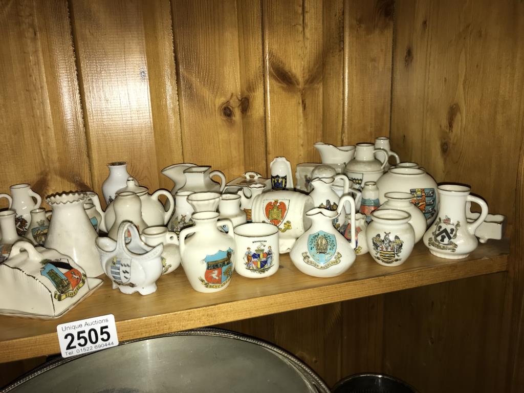 A quantity of crested china including some marked Goss - Image 3 of 3