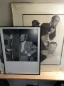 2 framed & glazed Frank Sinatra prints (approximately 82cm x 67cm)(approximately 45.5cm x 60.5cm)