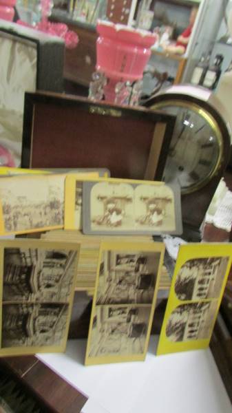A good Victorian stereoscopic viewer marked with Crown Treasury, complete with box of cards. in - Image 4 of 33