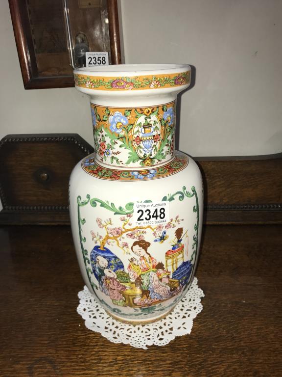 A Chinese pottery vase. Height 31.5cm