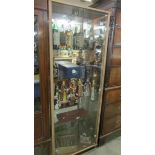 A mid to late 20th century two door display cabinet.