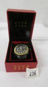 A cased as new CCP 1980 Gent's wrist watch.