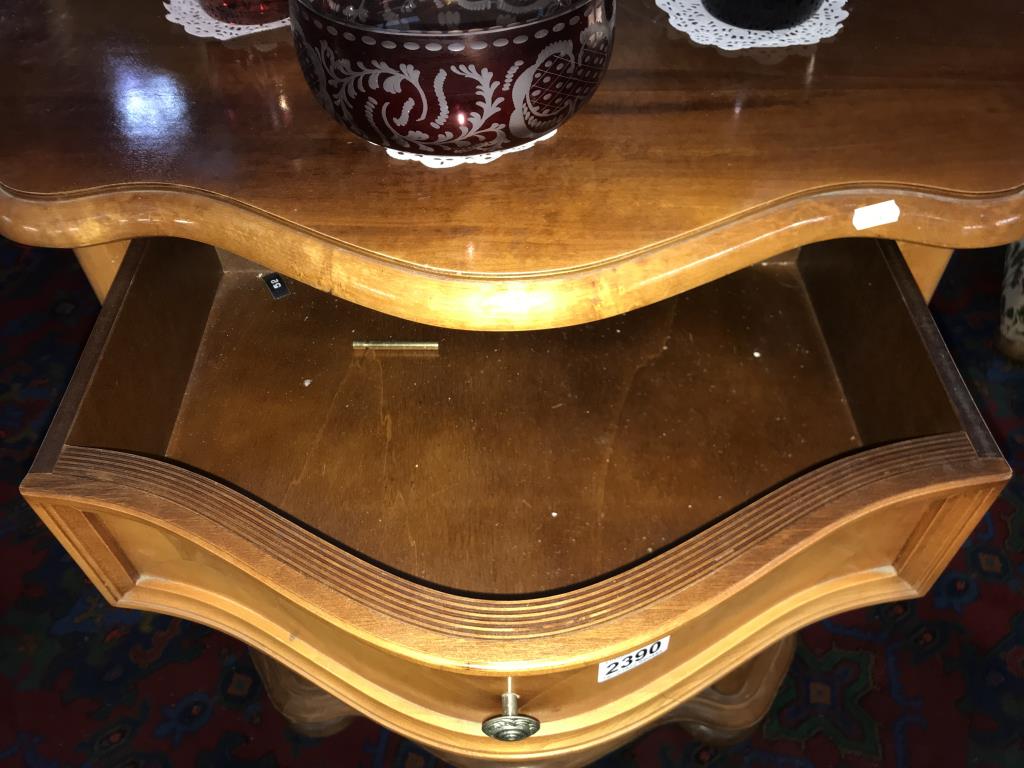 An inlaid cabinet with domed front, faded. (Collect only) - Image 3 of 4