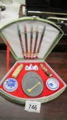 A Chinese calligraphy set.