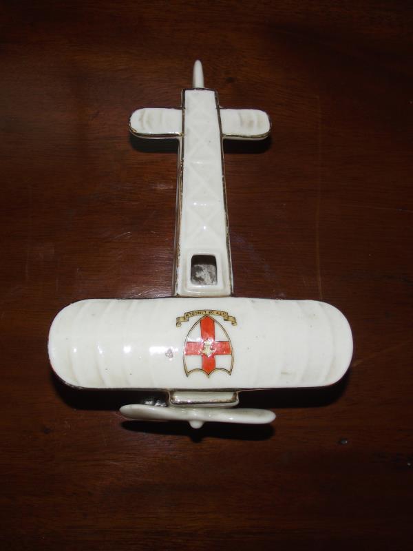 A selection of crested china including Shelley Lincoln model of Bleriot war plane - Image 6 of 6