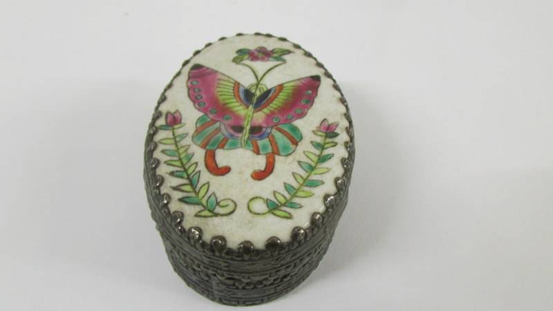 A Victorian French ring box and seven assorted trinket boxes. - Image 5 of 8