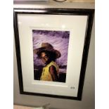 A limited edition signed Rolf Harris print, 80/695 with certificate (Image approximately 40cm x 26cm