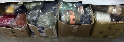 4 large boxes of machine knitting wool, Collect only.