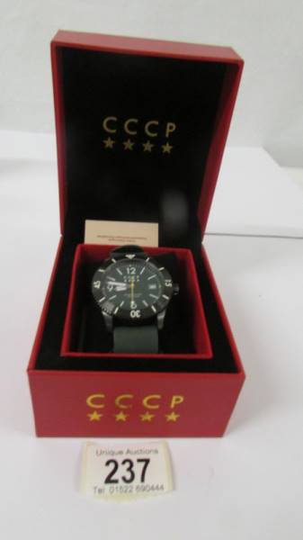 A cased as new CCP 1980 Gent's wrist watch.