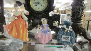 3 Royal Doulton figurines - Cherie HN2341, Fair Lady HN5274 and Dinky Doo.