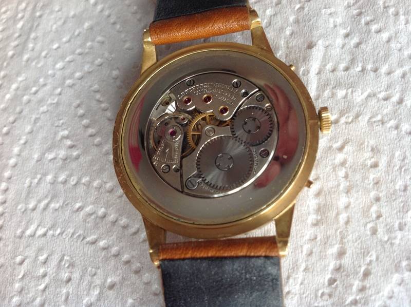 A Movado 18ct gold 1950's gent's wrist watch, fully serviced. Watch is genuine, there is no - Image 5 of 6