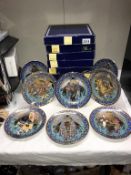8 Royal Worcester Legends of the Nile collectors cabinet plates