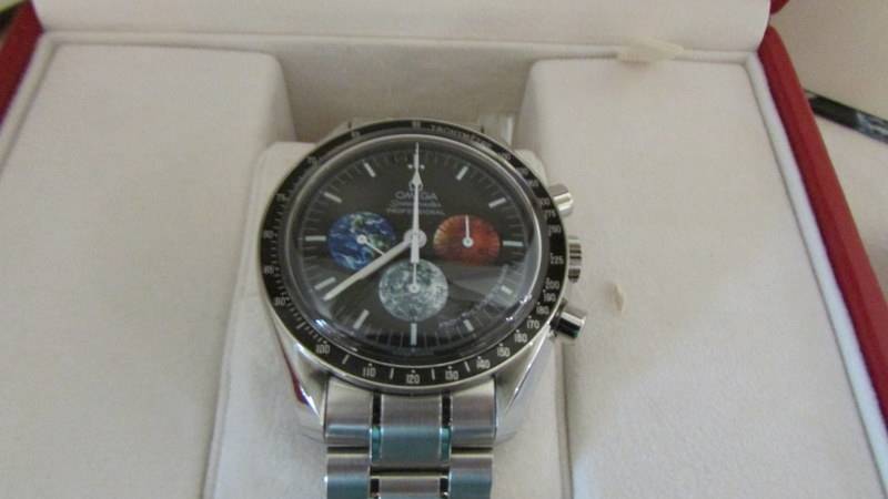 A boxed Omega Speedmaster Professional wrist watch (The first watch to go to the moon), with all - Image 3 of 14