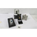 A gent's quartz Timex wrist watch boxed and un-used (working), a Canadian Zippo lighter boxed and