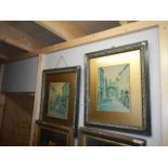 2 framed and glazed Lynton prints (fine framed but one a/f) 59 x 49 cm.