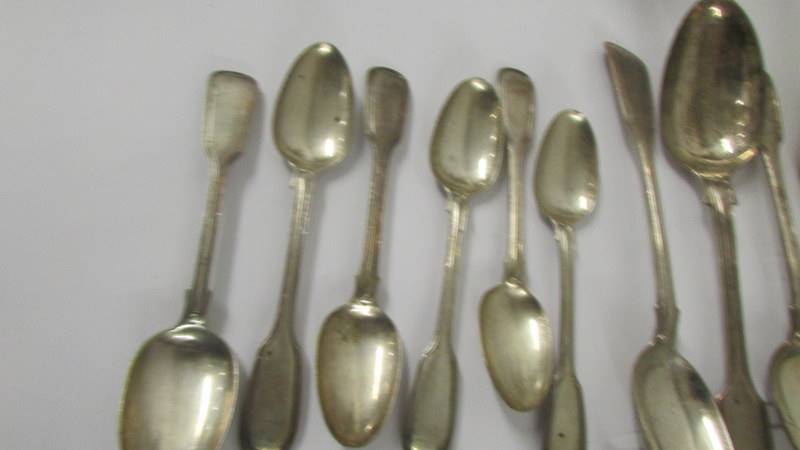 Approximatley 40 pieces of silver flatware, approximately 2200 grams in total. All have English Lion - Image 6 of 7