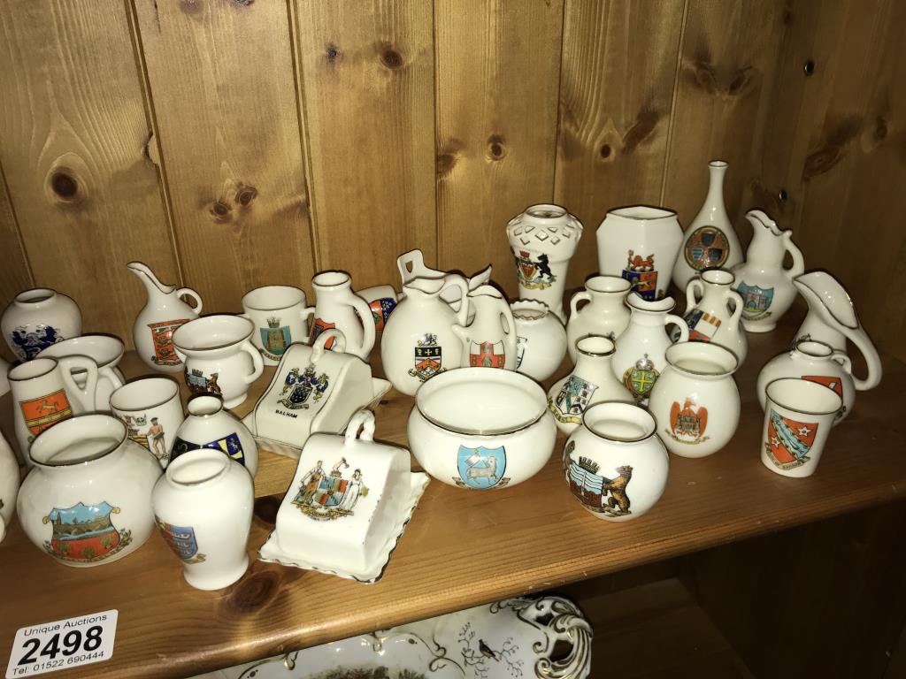 A large selection of crested china (some marked Goss) - Image 5 of 5