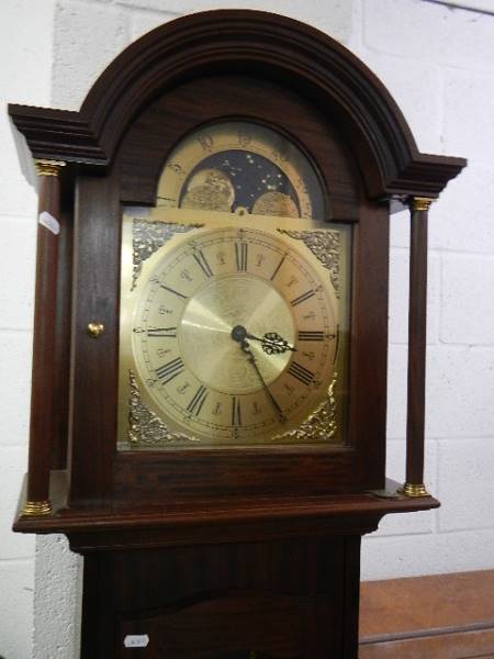 A Brass dial three weight long case clock. - Image 3 of 4