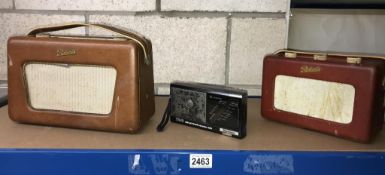 2 vintage Roberts radios and 1 other