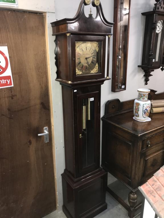 A modern Hutt and Holland Essex long case clock